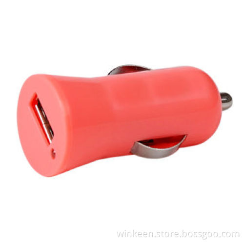 Quick-charging mini in-car charger for smartphones, iPhone, iPod